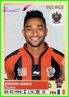 PANINI Foot 2014-2015 Equipe Football OGC NIMES Jordan AMAVI N° 342 - Other & Unclassified