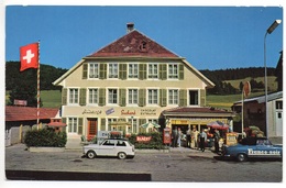 LES VERRIÈRES Frontière Franco-Suisse Bazar Alimentation Bar Nydegger Auto Tankstelle Photo A. Deriaz Baulmes - Les Verrières