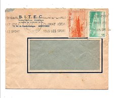 MONACO AFFRANCHISSEMENT COMPOSE SUR LETTRE A EN TETE POUR LA FRANCE 1950 - Covers & Documents