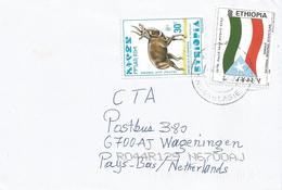 Ethiopia 2000 Endaselasie Flag Bushbuck Cover - Ethiopie