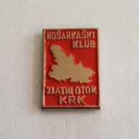 BASKETBALL CROATIA CLUB KK "ZLATNI OTOK" KRK PIN   BADGE DISTINTIVO BROCHE INSIGNE - Basketbal