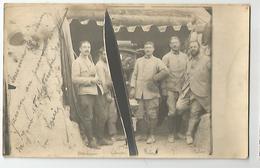 Carte Photo 1915 Passage Au Promontoire Belgique ? Soldats Nommés écrit Cliché Sauvé Du Naufrage , Ratée - Weltkrieg 1914-18