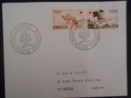 Algerie Fdc , Croix Rouge Alger 1957 - FDC