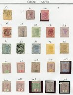1874-1990's M (few FU) Collection On Leaves From Sierra Leone Incl. 1883 CCA 1d Rose Red M, 1896-97 Set To 6d M + 5s M,  - Sonstige & Ohne Zuordnung