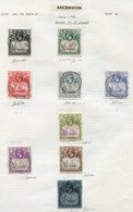 BRITISH COMMONWEALTH M & U Collection On Leaves, Mainly Part Sets Or Odds, Ranges Incl. Ascension, Brunei, Burma, Barbad - Autres & Non Classés