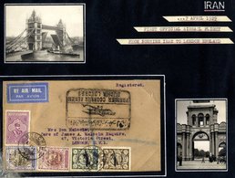 AIRMAILS NEAR EAST Group Of Fifteen Flown Covers, Various Routes & Stages Incl. 1920 Karachi - Bombay, 1923 Baghdad - Ca - Sonstige & Ohne Zuordnung