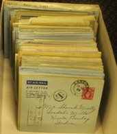 BRITISH COMMONWEALTH AIR LETTERS Approx 250 Both Used & Unused, All Folded And Mostly Typed Addressed, Good Variety, Gen - Andere & Zonder Classificatie