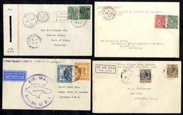 BRITISH WEST INDIES 1930-32 First Flight Covers (4), Grenada 1930 July 20th NYRBA St. Georges - Port Of Spain, Jamaica P - Autres & Non Classés