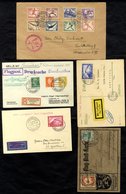 1912-36 Germany Selection Containing 1928 North America; 1931 Third South America & 1936 Olympic Flights. Frankings Incl - Autres & Non Classés