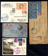 1931-36 Selection Of Covers (mostly Zeppelin) With 1931 Budapest Flight; Also 1932 Registered SS 'Europa' 'Ship-to-Shore - Andere & Zonder Classificatie