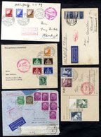 1935-38 Germany Selection Of Cards & Covers For Various Flights Incl. 1936 Europa-South America; LZ 129 & Olympic. (7) - Autres & Non Classés