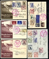 1936 Olympic Games Flight Selection Of Cards & Cover, Frankings Incl. The Summer Games Set, All Cacheted. (4) - Sonstige & Ohne Zuordnung