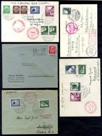 1936-39 Selection Of Flown Covers With Various Frankings. Flights Incl. North America & Internal German Locations. (8) - Other & Unclassified