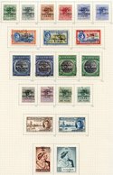 1937-52 Collection U On Philatelic Leaves, Basic Stamps Complete Plus Some Extras Incl. 1938 £1 & Landfall £1 On Chalky  - Andere & Zonder Classificatie