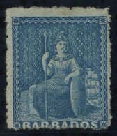 1870 Wmk Large Star, Rough Perf 14 To 16 1d Blue, Fresh Unused Without Gum. Rare. RPS Cert. 2016, SG.44, Cat. £2500. - Sonstige & Ohne Zuordnung