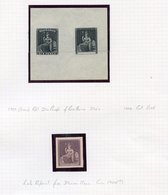 1929 Britannia Plate Proofs. Perkins Bacon Sample Plate Reprints Of The Britannia Issues, Selection Comprising 6d (3) In - Other & Unclassified