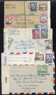 1940's WWII Censored Covers (4), Two With The Blue On White Label (Spec. CL3), The Other Two PC 90 Labels. - Other & Unclassified