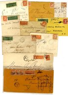 Registered Letter Stamps (17 Covers + 1 Piece) All Having Either 2c Or 5c Stamps In Conjunction With 'Small Queen's' Iss - Autres & Non Classés