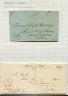 1830-51 Undated Circular Town Cancels On Entires With Manuscript Dates 1830 Port Talbot, 1832 Port Erie, 1835 La Prairie - Other & Unclassified