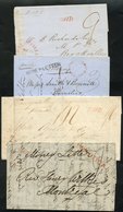 Stampless Mail - Covers Or Folded Letters (25) With A Range Of 'FREE' 'PAID' 'MONEY LETTER' Or Numeral H/stamps. Mainly  - Autres & Non Classés