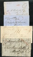 Stampless Mail - Covers Or Folded Letters (25) With A Range Of 'FREE' 'PAID' 'MONEY LETTER' Or Numeral H/stamps. Mainly  - Andere & Zonder Classificatie