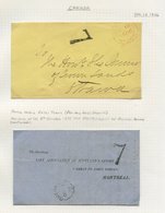 1850's-60's Study Of The 'Unpaid 7' H/stamp, 30 Covers Or Entires With Generally Very Fine Strikes Of These H/stamps. - Autres & Non Classés