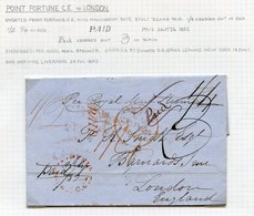 1851-54 Four Trans-Atlantic Envelopes Or Entires, 1851 Cover St Hilaire To Rugby, Rated 1/2d With Original Letter, 1852  - Sonstige & Ohne Zuordnung