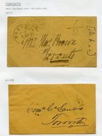 1858 & 1861 Toronto Envelopes (2) With Different '½' H/stamps For The Half Penny Circulars Rate And An 1861 Montreal Unp - Autres & Non Classés