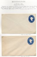 1860-1900 Collection Of QV Postal Stationery Wrappers, Letter Sheets & Envelopes, Comprising Of Ten Unused Wrappers And  - Autres & Non Classés