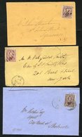 1860-67 Covers (2) And A Folded Outer Wrapper, All With 10c Stamps. 1860 Outer Wrapper Montreal (19 OC) To Sherbrooke, T - Autres & Non Classés