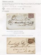 1860-76 Incoming Envelopes (4) To Canada From England. 1860 6d On Cover Cancelled Torquay That Went On The Cunard 'Ameri - Autres & Non Classés