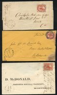 1862-63 Covers (2) And An Outer Wrapper With Three Distinct Shades Of The 5c. 1862 St Remi AP 14) To Montreal, 1862 Pete - Autres & Non Classés