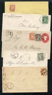 1870-97 Small Queen's Covers (8), Two Registered, Five Have Single Franking 3c, One With Fine Flag Cancellation, A 2c Co - Autres & Non Classés