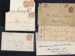 Small Queen's Envelopes All With 3c Incl. A Range Of Shades, Many From The 1870's, A Good Variety Of Cancellations With  - Autres & Non Classés