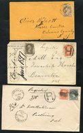 1872-97 Small Queen's Covers (6) Incl. An 1881 'Tender' Cover With A 3c, Two With 6c Paying A Double Letter Rate, Two Wi - Autres & Non Classés