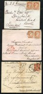 1874-96 Covers (3) With Small Queen's 3c. 1874 Cover Halifax (JY 8) To Manchester With Pair 3c, 1874 Cover Quebec (MY 22 - Sonstige & Ohne Zuordnung