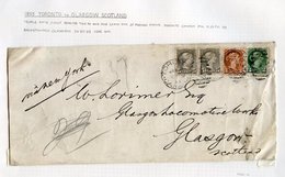 1875-93 Group Of Six 5c Small Queen's Covers, One To England With 5c (6) Paying A Rate Of Over 2½oz, Two Single Franking - Autres & Non Classés