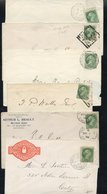 1877-97 Small Queen's Covers (14), Eight With Single Franking 2c, Two Combination 1c & 2c Covers, 5c Cover, A Pair Of 5c - Sonstige & Ohne Zuordnung