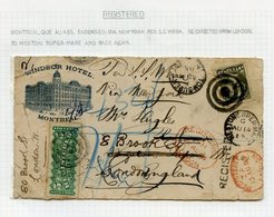 1885-94 Five Registered Covers, Each With 5c Registered Stamp, Two Internally Used, Two To The USA & One To England. - Autres & Non Classés