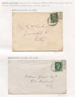 1889-94 Small Queen's 2c Covers (4), Three Single Franking, One With A Strip Of Three. - Sonstige & Ohne Zuordnung