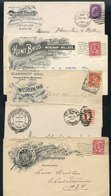 1890's-1934 Advertising Envelopes (9) All Regarding General Merchants And Their Produce Incl. Honey, Grain, 'Japanese Gr - Autres & Non Classés