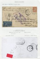 1895-1928 Covers (5) From Canada To The USA With US Special Delivery Stamps. Interesting Group Written Up On Album Pages - Autres & Non Classés