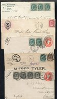 1898-1902 Covers/cards (10), Two Registered, All With The 1897-1902 Issue Stamps With Values From ½c To 6c. - Autres & Non Classés