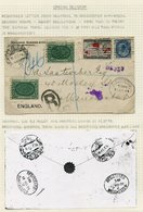 1901 Registered Cover To Manchester With 2c, An Imperial Penny Post 2c & 10c Special Delivery Stamps (2), All Tied By Mo - Autres & Non Classés