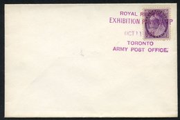 1901 Unaddressed Envelope With A Leaf Issue 2c, Tied By A Fine Strike Of The Rare Violet 5 Line 'ROYAL  REVIEW/EXHIBITIO - Autres & Non Classés