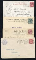 1901-05 Postcards (4), 3 With 'Flag' 'Canada's Exposition Toronto, Aug 26 To Sep 7' Cancels (two Different Types). Also  - Autres & Non Classés