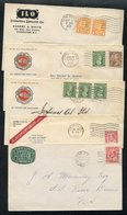 1907-39 Advertising Envelopes (9) All Relating To Oil, Five Are Imperial Oil, A Cover From The McColl-Frontenac Oil Co,  - Autres & Non Classés