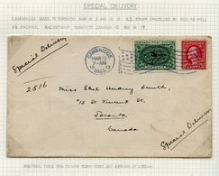1913-21 Covers (6) With 10c Special Delivery Stamps. Includes A Good Range Of Shades Etc (SG.S1-3), One Cover Registered - Autres & Non Classés