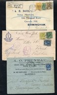 1914-22 'Admiral' Issue Covers (6), Four Registered & One Censored. Destinations Incl. England, Switzerland, Austria & F - Autres & Non Classés