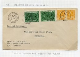 1922-23 Covers (5) All With Two 10c Special Delivery Stamps. There Was An Increase From 10c To 20c For The Special Deliv - Autres & Non Classés